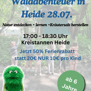 Waldabenteuer 28.07. 17-18:30 Uhr in Heide